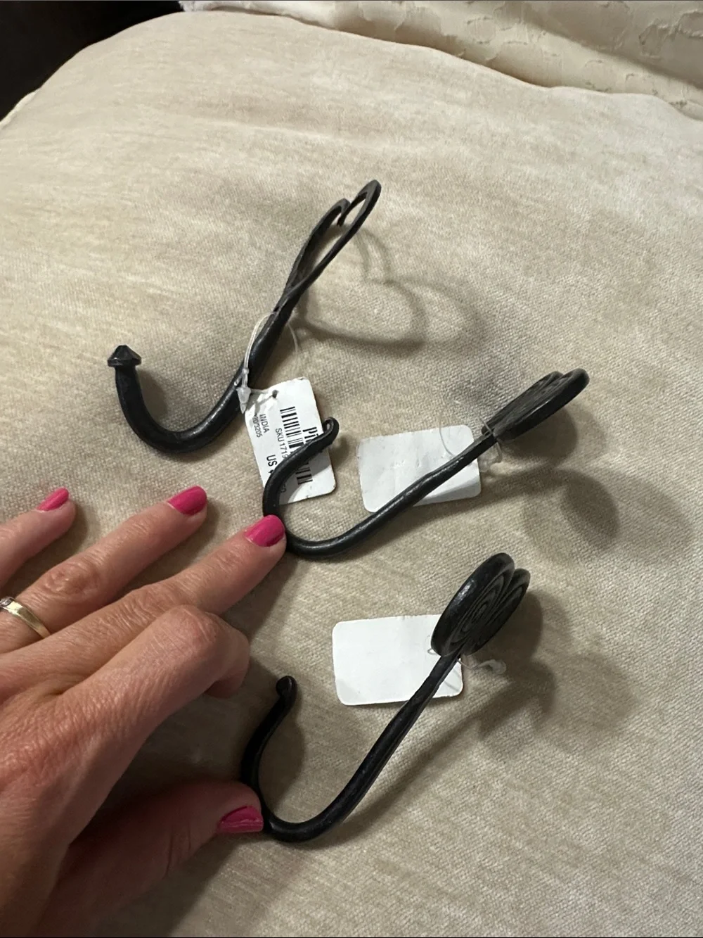 Black Decorative Iron hooks